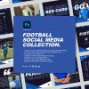 graphic showing a collection of social media assets for football or soccer clubs