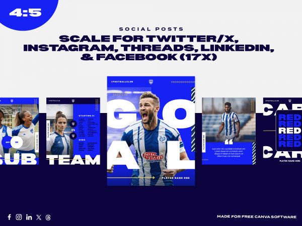 artwork showing a group of 4x5 sized canva templates